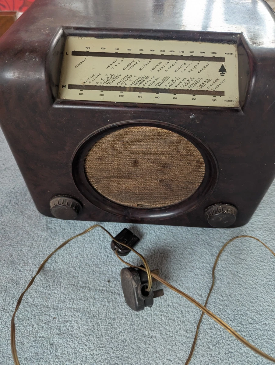 Haut-parleur radio vintage soviétique en bakélite . URSS Original. 3