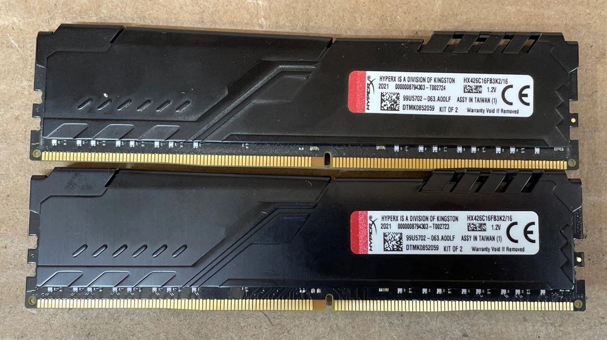 DDR4 SDRAM HyperX 8 GB Capacity per Module Memory (RAM) for sale