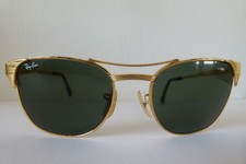 Occhiali da sole vintage Ray-Ban Signet B&L USA - oro W1394 