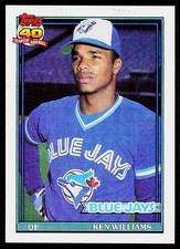 Ken Williams, 1991 Topps, #274, Toronto Blue Jays,