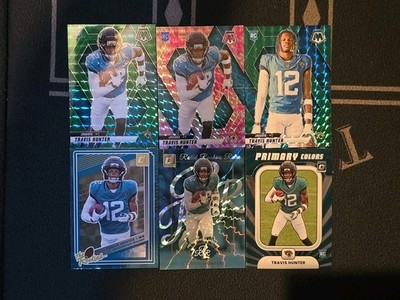 Travis Hunter 2025 Rookie 6 Card Lot-NO BASE!-Optic/Donruss/Mosaic- (Rc)