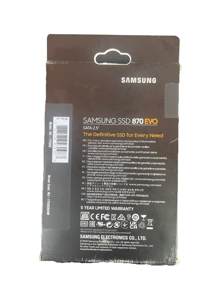Samsung 870 EVO 500GB 2.5