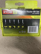 Ryobi 5 Piece 6mm Shank Router Cutter Set