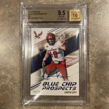 2017 Panini Prestige Cooper Kupp #/25 Blue Chip Prospects AUTO BGS 9.5 Auto 10
