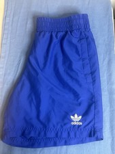 Adidas Originals Trefoil Swim Trunks Blue Men  s Medium Board Shorts