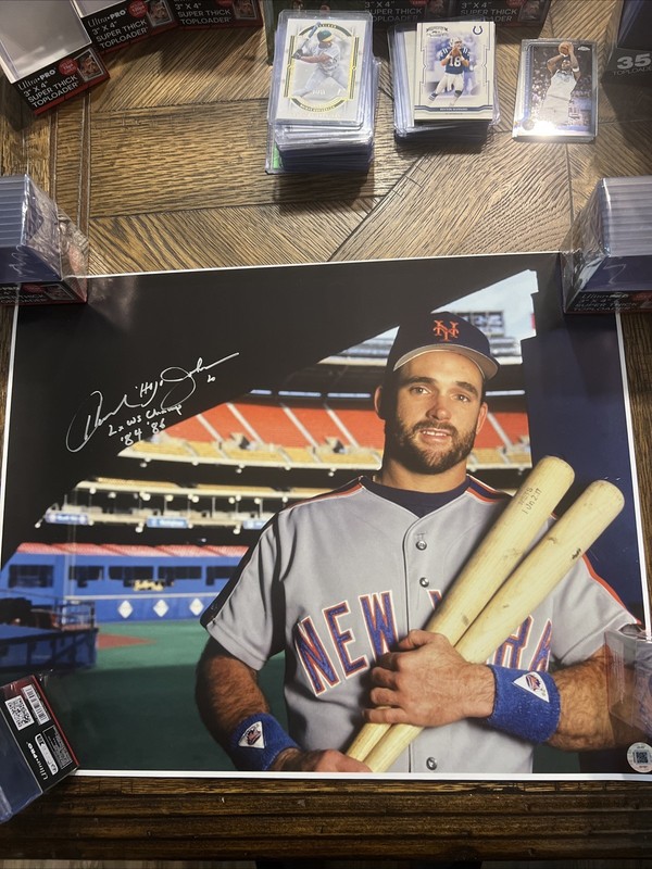 Howard Johnson Hojo Inscribed New York Mets Signed 16x20 Photo Autographed