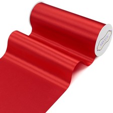 8 Inch x 22 Yards Wide Red Solid Satin Ribbon Grand Opening Chair Sash Decor