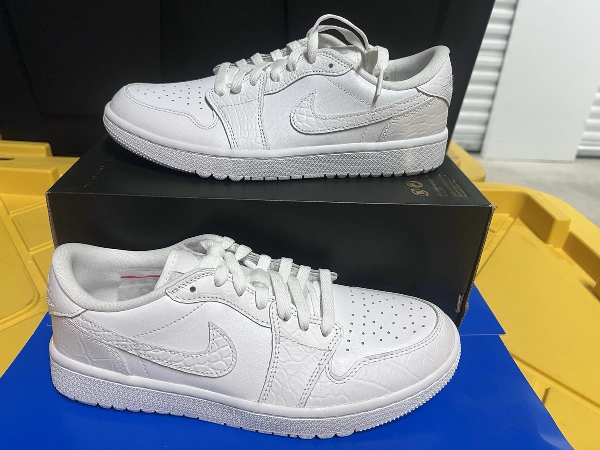 Jordan 1 Golf Low White Crocodile for Sale | Authenticity