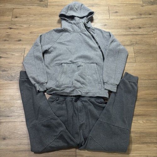 Tuxy One Piece Jumpsuit Mens Large Gray Loungewear Hoodie Sweats Tuxy Suit - 第 1/15 張圖片