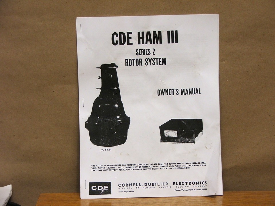 CDE Hy-Gain HAM III Series 2 Heavy Duty Antenna Rotator - Nice | eBay