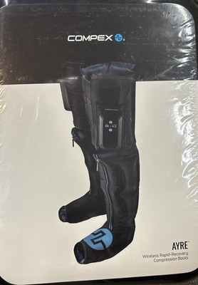 Compex AYRE Wireless Rapid-Recovery Compression Boots Black