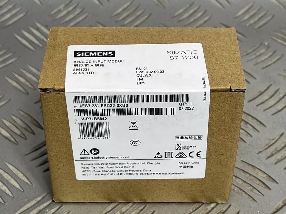 Siemens SM1231 AI 4 × RTD SM1231 6ES7 231‐5PD32‐0XB0