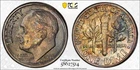 MS66FB 1946-D 10C Roosevelt Silver Dime, PCGS Trueview- Nicely Toned