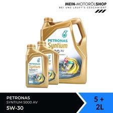 Petronas Syntium 5000 AV 5W-30 SN VW 507 00 MB Motoröl 5+2 Liter = 7 Liter