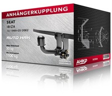 Anhängerkupplung für Seat IBIZA, Bj. 10/1999-03/2002 (SC03A)