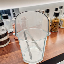 Arcoroc France Octagon Clear Glass Ice Bucket...