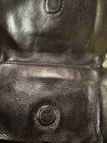 CAMPOMAGGI BLACK ITALIAN LEATHER CROSSBODY WALLET CLUTCH PURSE (NWT) *RARE* - Picture 4 of 6
