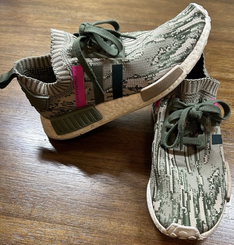 Adidas Größe 8 NMD_R1 Primeknit grün Glitch Camo W Turnschuhe