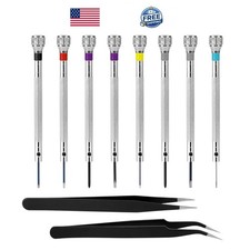 8 Piece Micro Precision Screwdriver Set with Tweezers for Watch Repair