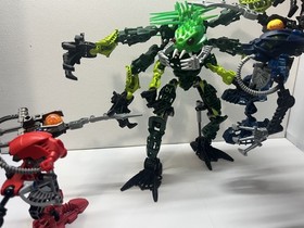 LEGO BIONICLE: 6 Armed Mutated Ehlek 8920 Titan MOC + 2 Mahri Matorans
