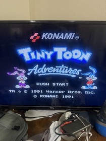 Tiny Toon Adventures Nintendo NES cartridge & Manual -Tested Working
