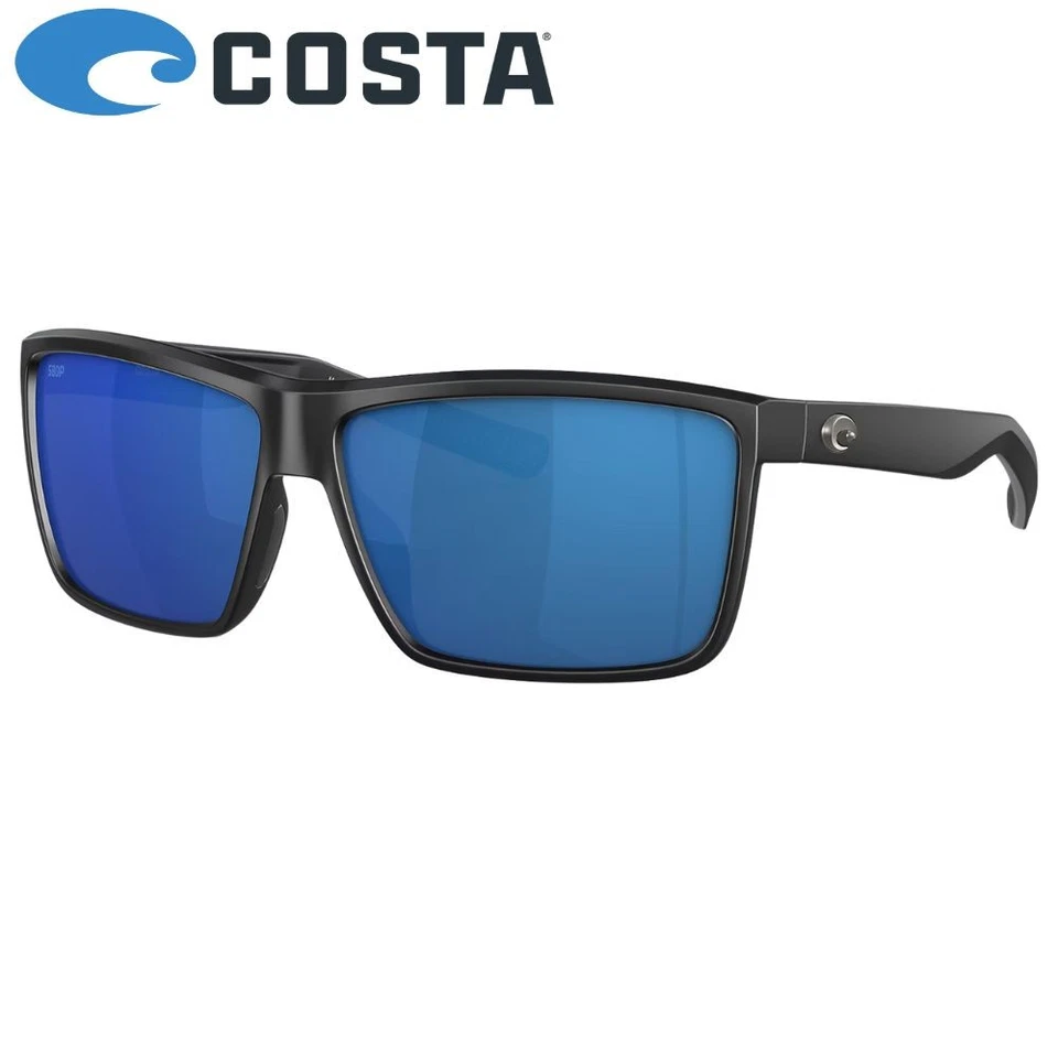 Lunettes de soleil polarisées COSTA RINCONCITO monture noire mate/verres miro... - Photo 1/4