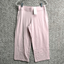 Eileen Fisher Pants Women  s Small Petal Light Pink Organic Cotton Cropped Pull-O