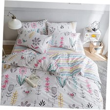 Floral Printed Bedding Sets Full Duvet Cover Full 80"x90" Boho Floral 07