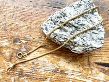 Antique Vintage Gold Filled Pocket Watch Snake Chain Complete with Both Clasps