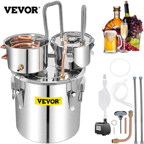 VEVOR Wasser Destilliergerät 50L Alkohol Destillieranlage Keg Wasserpumpe