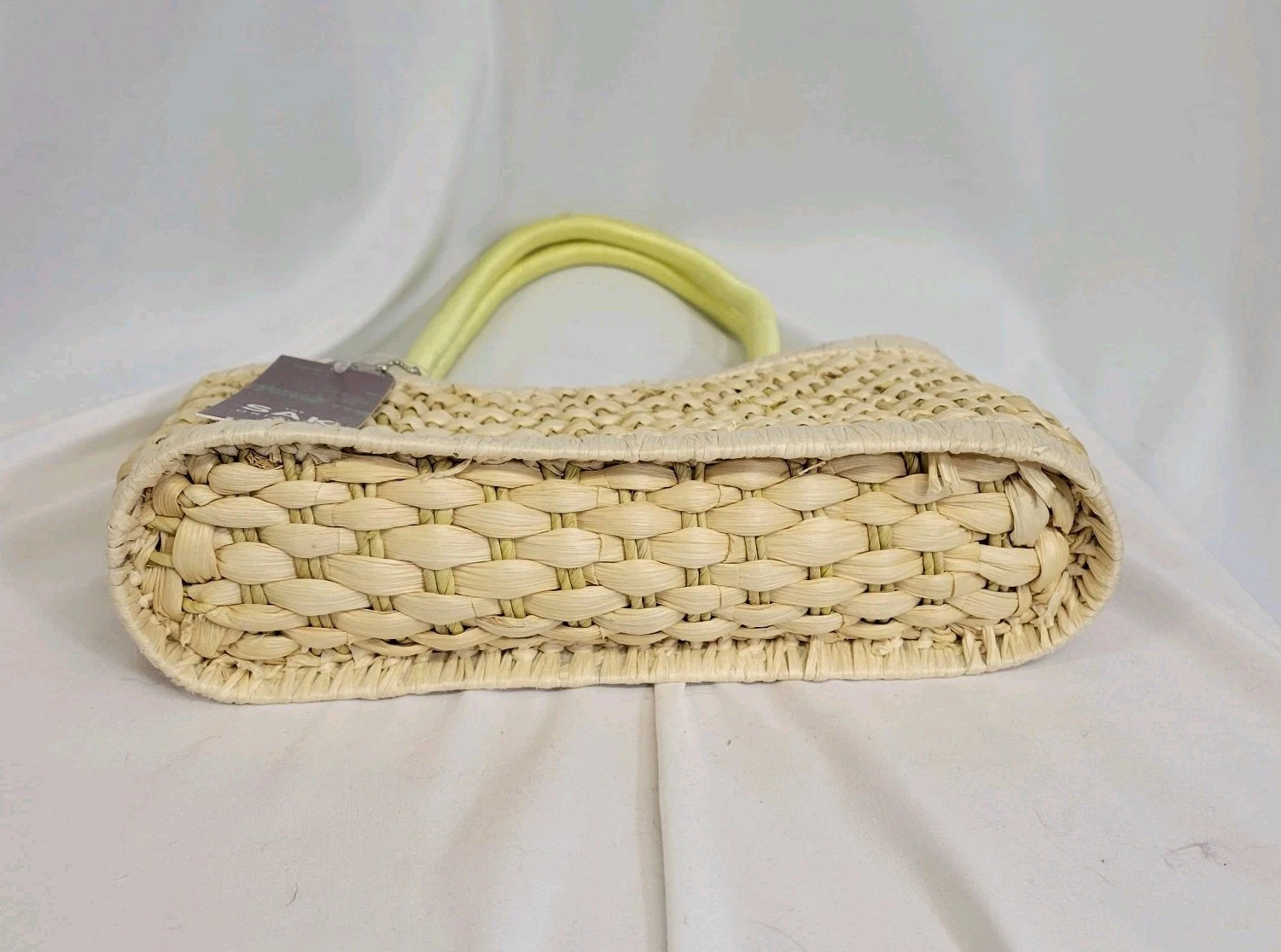 Borsa a tracolla The Sak Tomales Bay giallo paglia naturale manico e fodera nuova con etichetta