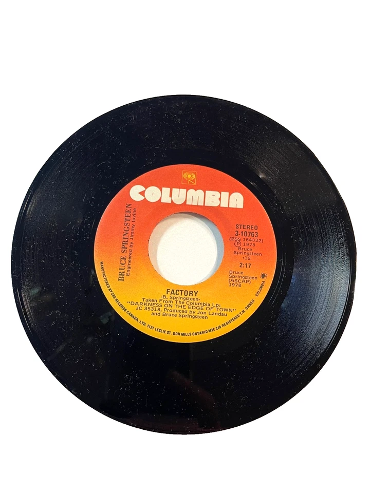 Bruce Springsteen-'Prove it all Night' & 'Factory' 7" 45 RPM (#371) - Image 3 of 3