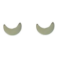 Silver 925 Crescent Moon Half Studs Little Moon Earrings Celestial Jewelry Gift