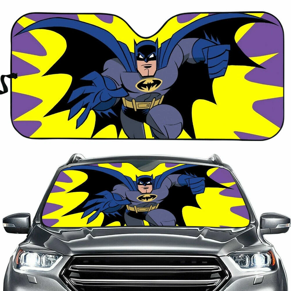 Batman Superheroes Car Pickup Sun Shade Reflective Visor Windshield Block UV Ray