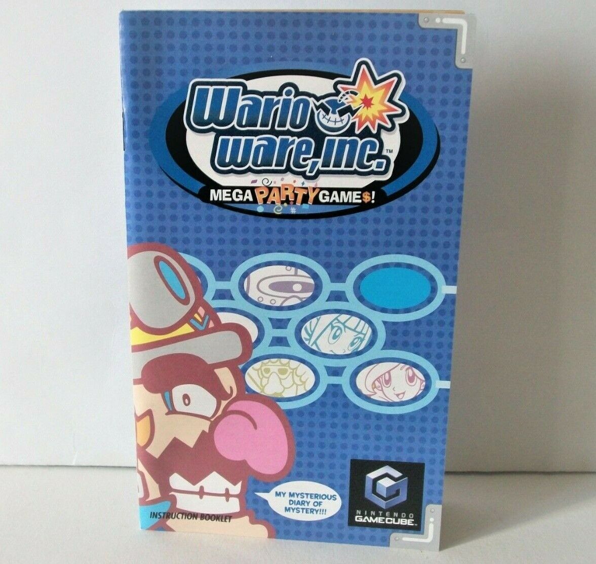 WarioWare Inc Mega Party Games Manual Only NO GAME Nintendo GameCube Instruction