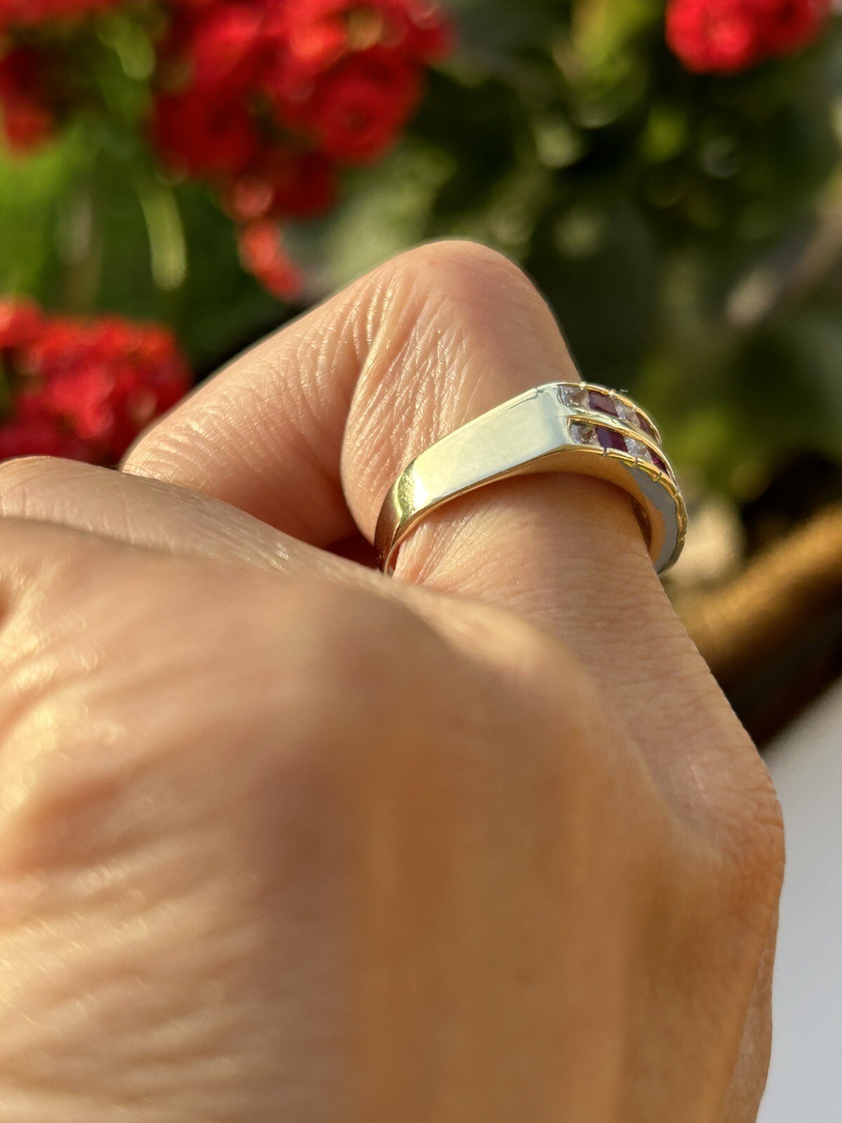 14k Ruby Cz Illusionist Ring - image 4