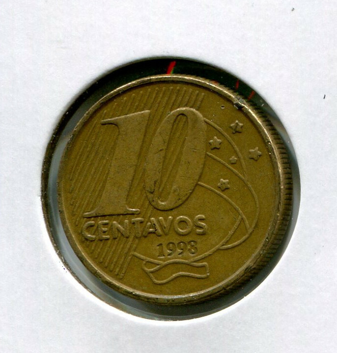 Foreign Coin - Brazil - 10 Centavos 1998 | eBay