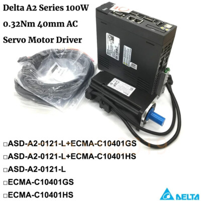 Delta AC 220V Servo Motor Driver Kit 100W 3000rpm ASD-A2-0121-L + ECMA-C10401GS