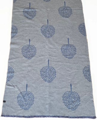 Heritage Reversible Stag Fringe Scarf or Shawl Soft Jacquard Material 