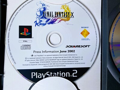 Jeu Final Fantasy X Promo Press PS2 - Bon état, Complet