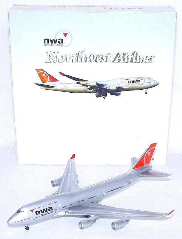 Navigator 1:400 BOEING 747 NWA "NORTHWEST AIRLINES" Passenger Plane MIB`98 RARE! - Image 2 of 4