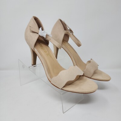 Allegra K Plateaupumps voor dames, enkelriempje, chunky hoge hakken, pumps, zwart, 37.5 EU