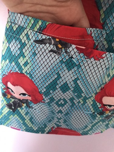 Marvel Black Widow Scrub Top Uniform Double Pocket Small Nwt - Picture 5 of 8