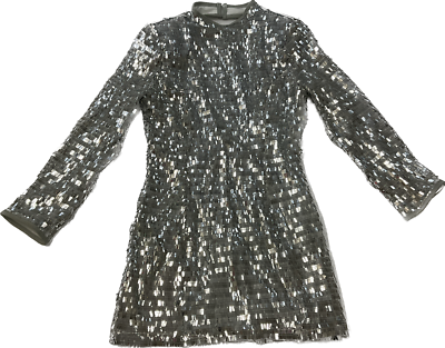 silver petite mini dress Celena Mini Dress Metallic Silver