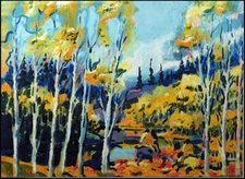 Earl Biss "Autumn in the Rockies" Serigraph on Paper Hand Signed!