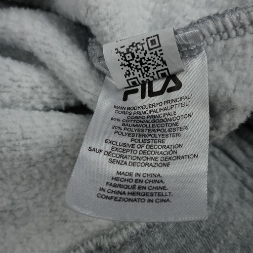 FILA 1/4 Zip Pullover Sweatshirt Sweater Women's Size Medium Gray Purple - Picture 9 of 10