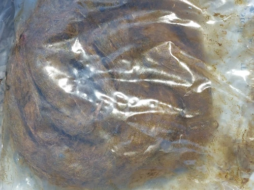 Jones Stephens O15006 OAKUM BAG - Brown Oiled Jute - Picture 2 of 4