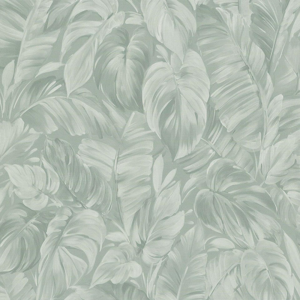 Palm Leaves Vinyl Wallpaper 1041607 Sage Textured Tropical Jungle