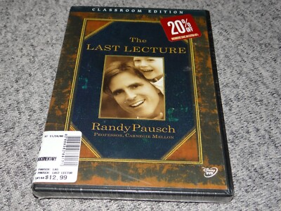 Randy Pausch - The Last Lecture (2008 Classroom Edition DVD) Carnegie Mellon NEW