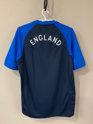 England Training Football Polo Shirt Umbro Soccer Jersey Size M | eBay